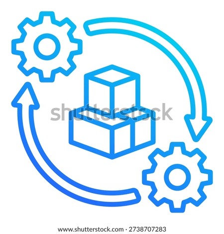 Synergy Simple and clear vector icon. For presentation website, promote, product, service, digital, e-marketing, dominant icon.