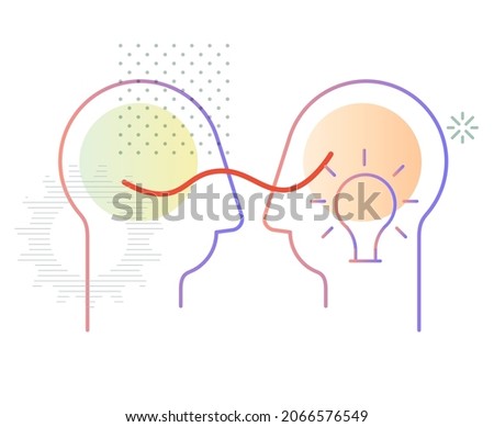 Synergy of Technical and Creative Mindset - Abstract Illustration as EPS 10 File