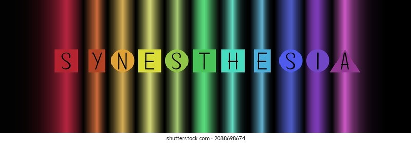 Synesthesia – illustration of this neurological phenomenon