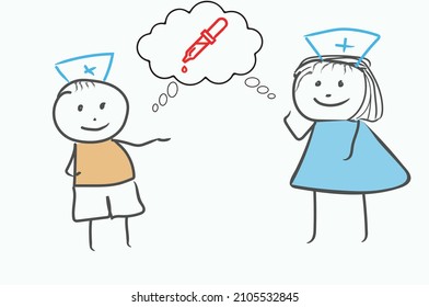 Synovial-Fluid-Symbol mit Cartoon-Design