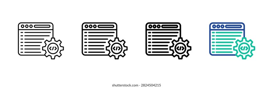 Syntax Icon Collection Different Style Outline