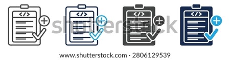 syntax icon sheet multiple concept