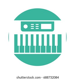 Synth console isolated icon