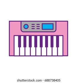 Synth console isolated icon
