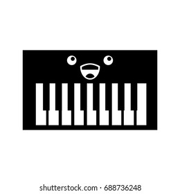 Synth console kawaii character