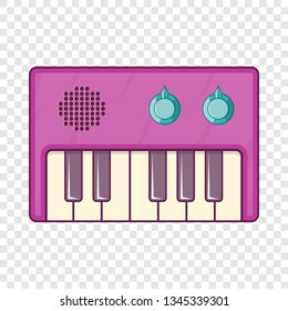 Synth icon in cartoon style isolated on background for any web design 