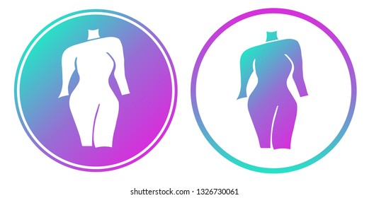 Synth or Retro Wave Circle of Fashion Dress. Vector Illustration for Graphic Design, Card, Shirt, Poster, and More.