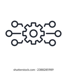 icono de síntesis. vector.Curso editable.Signo de estilo lineal para uso de diseño web,logotipo.Ilustración de símbolo.