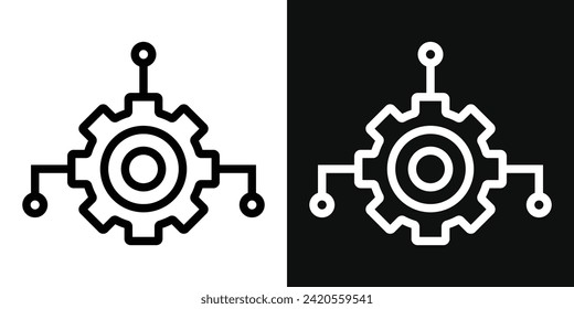 Synthesis of Ideas Icon Set. Vector Illustration
