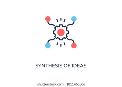 Synthesis of Ideas icon in vector. Logotype