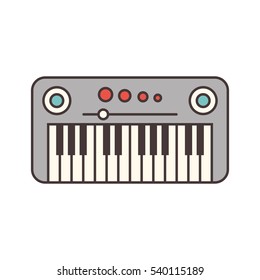 synthesizer electric isolated icon vector illustration design