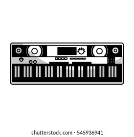 synthesizer electric isolated icon vector illustration design