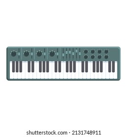 Synthesizer icon cartoon vector. Dj music. Keyboard piano