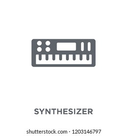 Synthesizer icon. Synthesizer design concept from Music collection. Simple element vector illustration on white background.