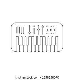 synthesizer icon. Element of zoo for mobile concept and web apps icon. Outline, thin line icon for website design and development, app development
