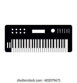 Synthesizer icon isolated on white background. Vector illustration.