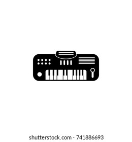 Synthesizer icon on white background