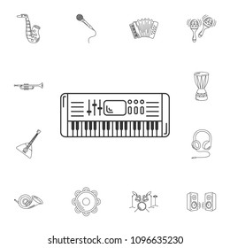Synthesizer icon. Simple element illustration. Synthesizer symbol design from Musical collection set. Can be used for web and mobile on white background