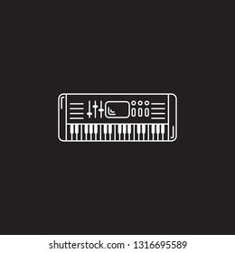 Synthesizer icon. Simple element illustration. Synthesizer symbol design template. Can be used for web and mobile