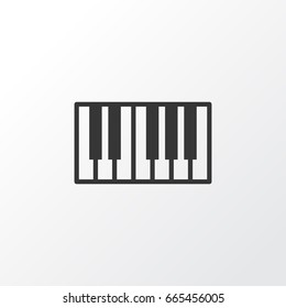 Synthesizer Icon Symbol. Premium Quality Isolated Piano Element In Trendy Style.