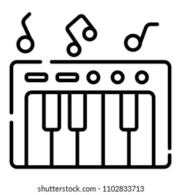synthesizer icon vector