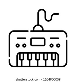Synthesizer icon vector