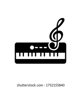 synthesizer icon vector symbol template