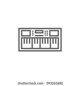 Synthesizer line icon.