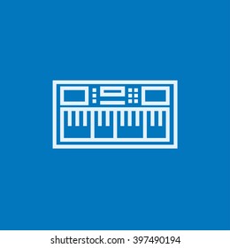 Synthesizer line icon.