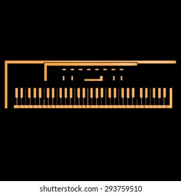 synthesizer, musical instrument, vector, illustrations, icons, string instrument, Greek instrument, music, 