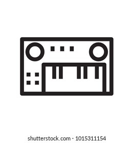 synthesizer outline icon