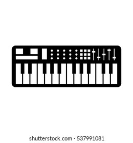 synthesizer piano Icon Vector Illustration