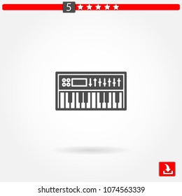 synthesizer vector icon