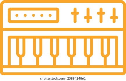 Synthesizer vector icon. Can be used for printing, mobile and web applications.