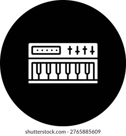 Synthesizer vector icon. Can be used for printing, mobile and web applications.