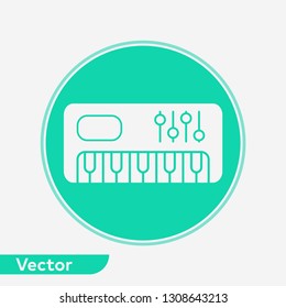 Synthesizer vector icon sign symbol