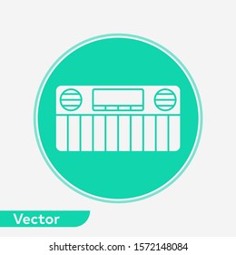 Synthesizer vector icon sign symbol