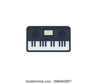 Synthesizer vector isolated icon. Piano emoji illustration. Synthesizer vector isolated emoticon