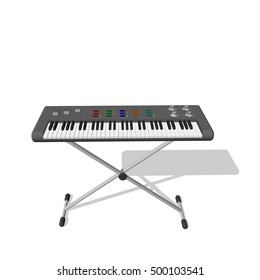 Synthesizer.Isolated on white background. Vector illustration.