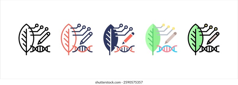 Synthetic Biology Multi Style Icon Set