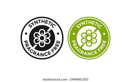 Synthetic fragrance free logo. Suitable for product label