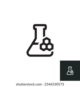 Synthetic icon isolated on white background. Vector illustrations are made with vector-based software, not AI generated results.