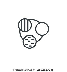Synthetic icon, Synthetic vector illustration