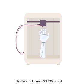 A synthetic organ. hand. 3D printer, bioprinting, prosthetics. Medical printing. 