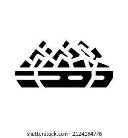 synthetic resin glyph icon vector. synthetic resin sign. isolated contour symbol black illustration