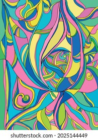 Synthetics. Associative abstraction. Vector illustration.