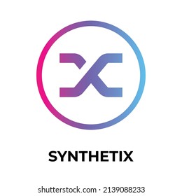 Synthetix Cryptocurrency token icon. SNX token symbol. Cryptocurrency vector icon. Flat Vector illustration - Vector