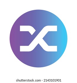 Synthetix Cryptocurrency token icon. SNX token symbol. Cryptocurrency vector icon. Flat Vector illustration - Vector