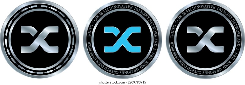 ilustraciones de vector de monedas sintetix-snx. 3 quinquies ilustración.