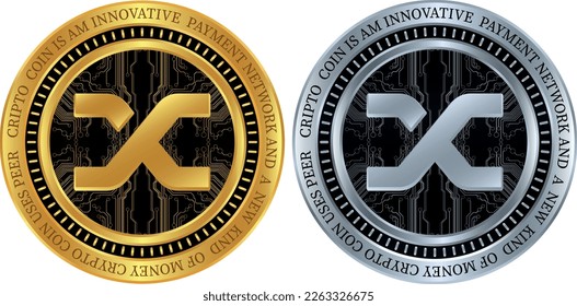 synthetix-snx coin vector illustrations. 3d illustration.